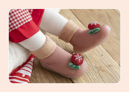 Christmas Baby Sock Shoes