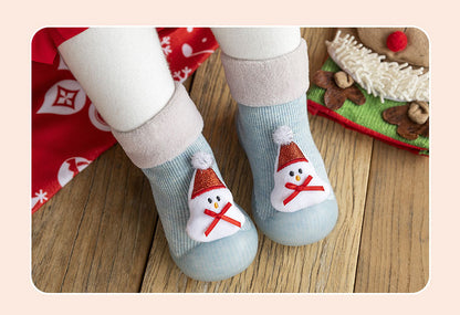 Christmas Baby Sock Shoes