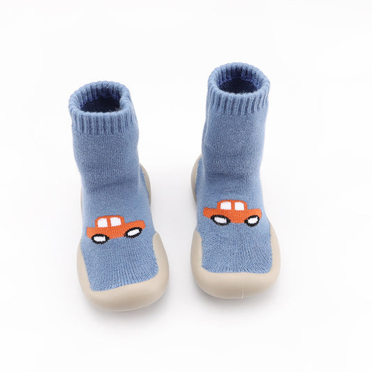 Cartoon Embroidered Socks Shoes