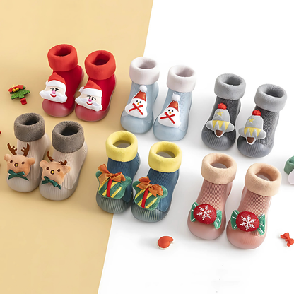 Christmas Baby Sock Shoes