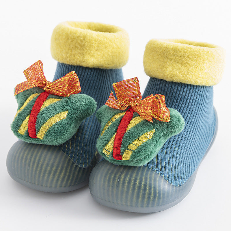 Christmas Baby Sock Shoes