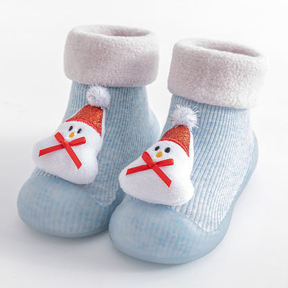 Christmas Baby Sock Shoes