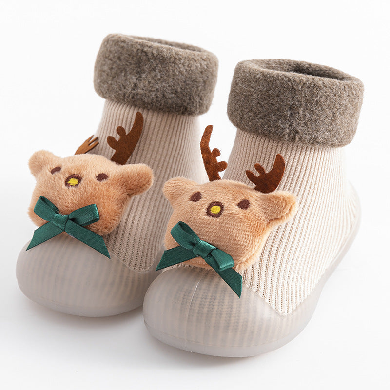 Christmas Baby Sock Shoes